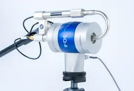 Application example for calibrating a sound intensity probe with an electro-acoustic coupler.