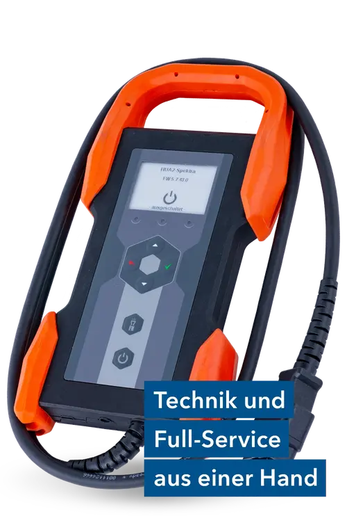 Ansicht des HU-Adapters der zweiten Generation mit einem Schriftlabel
