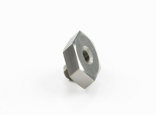 Gewindeadapter 1/4-28 - M6x0,75 (F) - Hex 3/4"