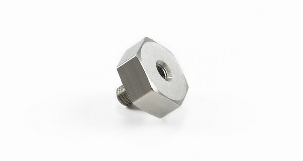 Mounting Adapter 1/4-28 - M5 (F) - Hex 3/4"