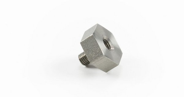Mounting Adapter 1/4-28 - 1/4-28 (F) - Hex 3/4"
